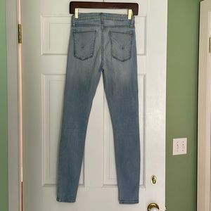 Hudson light wash skinny jeans